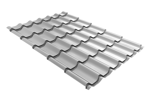 Профиль волновой модерн 0,45 PE RAL 9003 сигнальный белый