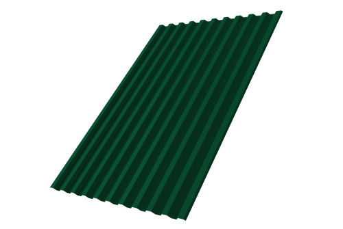Профнастил С21R 0,4 PE RAL 6005 зеленый мох