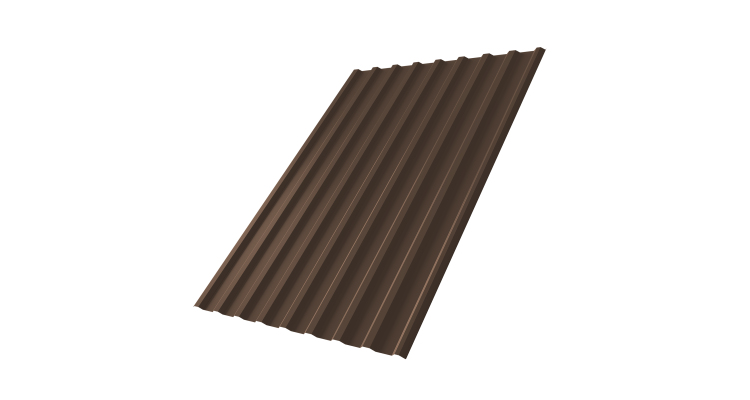 Профнастил С20R 0,5 Rooftop Бархат RAL 8017 шоколад