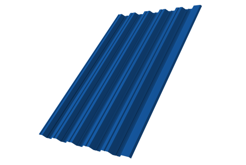 Профнастил HC35R 0,7 PE RAL 5005 сигнальный синий