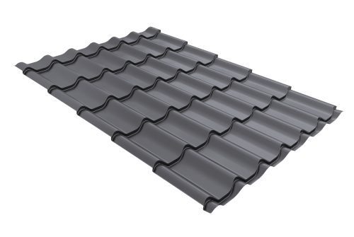 Профиль волновой модерн 0,4 PE RAL 7004 сигнальный серый