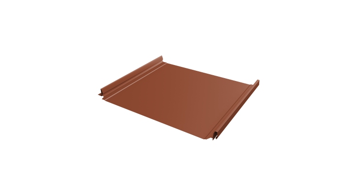 Кликфальц Pro Grand Line 0,45 Drap с пленкой на замках RAL 8004 терракота