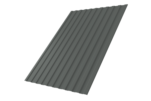 Профнастил С8А 0,45 PE RAL 7005 мышино-серый