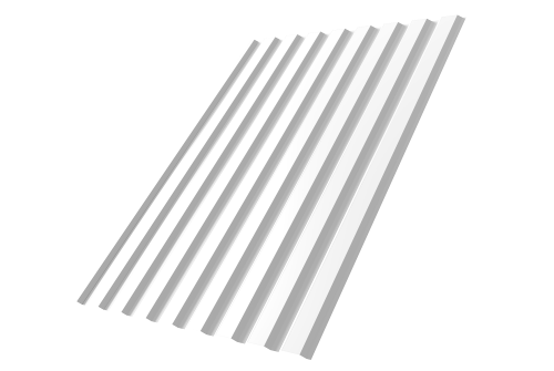 Профнастил С20А 0.4 PE RAL 9003 сигнальный белый