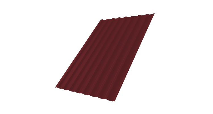 Профнастил С20В 0,5 Satin RAL 3005 красное вино