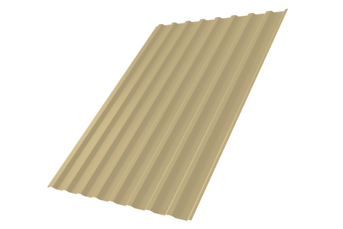 Профнастил С20В 0,7 PE RAL 1014 слоновая кость