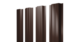 Штакетник П-образный A с прямым резом 0,5 Satin RAL 8017 шоколад