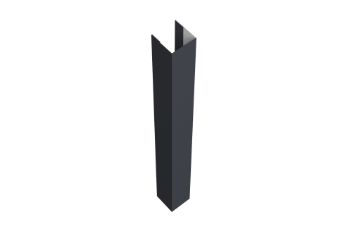 Стойка жалюзи Texas 0,5 Atlas X RAL 7024 мокрый асфальт (1,8м)