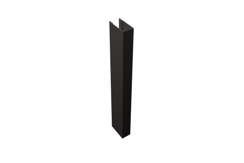 Стойка Texas для калиток и ворот 0,45 Drap TwinColor RAL 7024 мокрый асфальт (2м)