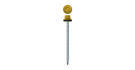 Саморез кровельный Daxmer 4,8х70 RAL 1018 (100) сверло №1