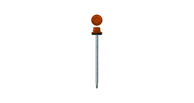 Саморез кровельный Daxmer 4,8х70 RAL 2004 (100) сверло №1