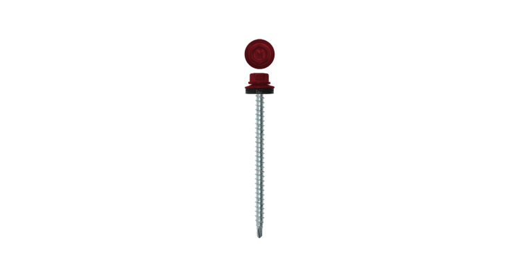 Саморез кровельный Daxmer 4,8х70 RAL 3003 (100) сверло №1