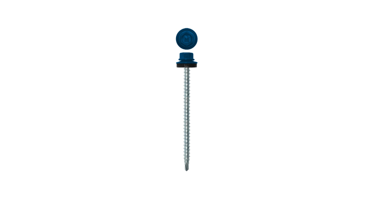 Саморез кровельный Daxmer 4,8х70 RAL 5005 (100) сверло №1