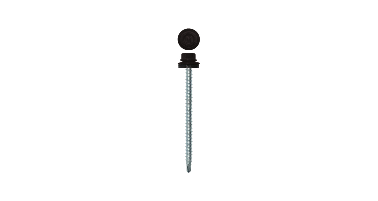 Саморез кровельный Daxmer 4,8х70 RAL 9005 (100) сверло №1