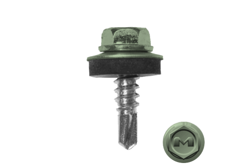 Саморез по металлу Daxmer 5,5х19 RAL 6019 (250) сверло №3